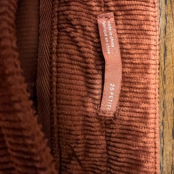 Anthropologie Picro “the wanderer” rust corduroy slim fit pants 25P - Picture 10 of 13